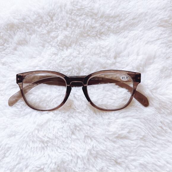 Morgan Clear Brown Modern Chic Reader Glasses - Picture 1 of 9